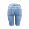 Skinny Jeans for Women High Waist Stretch Denim Trousers Mom Jeans Knee Length Pencil Pants Casual Comfort Trousers Oversize