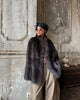 Women Thick Faux Fur Coat Lapel Hidden Button Loose Elegant Lady Outerwear Female Street Warm Commute Overcoat