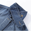 Chic Stand Collar Denim Cropped Jackets Women Loose Zipper Pockets Full Sleeve Female Coats Spring Lady Outwear Street