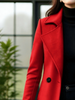 Women's Thickened Double-Breasted Wool Trench Coat Autumn Winter Item Gentle Temperament Winter Outfit Trench Coat