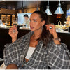 Women Casual Plaid Shorts Set Lapel Long-sleeved Zipper Jacket Short Pants Suit Lady Spring Daily Loose Outfits