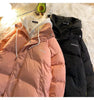 Korean Winter Leisure Cotton Clothes Women Parker coat Y2K Multi-functional Fake Two Pocket Zipper Down Jacket Thick Coat