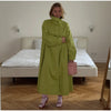 Women Solid Long Trench Coat Stand Collar Single Breasted Oversized Loose Sleeve Straight Coat Autumn Winter Casual Outfits