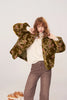 Women's Winter Down Jacket, Retro Floral Embroidery Stand Collar Puffer Coat, Romantic Thick Warm Padded Top
