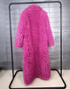 Colorful Women's Furry Coat Rose Pink Faux Fur Coat Suit Collar Autumn Winter Thick Cardigan Long Overcoat Chic 2DB5859
