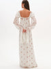 Chic Romantic Gown Elegant Vintage Chiffon Modest Autumn Women Dresses Evening Party Date Female Dreamy Streetwear
