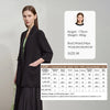 Minimalist Women's Blazer Mujer Autumn Solid Loose Seven-quarter Sleeve Lapel Button Commuter Suit Jacket 12512019