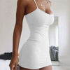 Women Dress For Evening Party Dress Sexy Slim-fit Solid Color Women Suspender Dress for Party