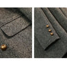 Spring Autumn Women's Suit&Blazer Jacket Design Versatile Temperament Herringbone pattern Coat Top