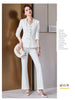 Spring Autumn Women Blazer Jacket And Pant Suit White Red Black Blazer Trousers 2 Piece Set Ladies Office Work Suit