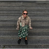 Vintage Tie-dye Suede Women Jacket Long Sleeve Lapel Zipper Slim Female Short Jackets Spring Pocket Lady Outwear