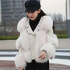 Winter Imitation Fox Fur Short Young Coat Temperament Motorcycle style fur Coats Warm Female Parkas