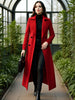Women's Thickened Double-Breasted Wool Trench Coat Autumn Winter Item Gentle Temperament Winter Outfit Trench Coat