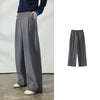 Women's Wide Leg Suit Pants Fall Drapey Seam Detail Tailored Office