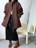 Temperament Short Trench For Women Lapel Single Breasted Solid Color Pockets Design Coat Spring Autumn 2Z2225