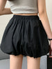 Spring Fluffy Bloomer Shorts for Women Solid High Waist Loose Cute Shorts Female Korean All Match Short Pants