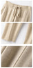 Cashmere Sweatpants Women Autumn Winter High Waisted Drawstring Pants Casual Knitted Harem Pants