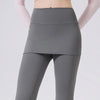 Women's High-Waist Yoga Pants Flared Sports Pants Hip Covering Skirt Running Leggings Dance Training Pilates Fitness Trousers