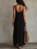Women's Loose A-Line Long Dress with Thin Straps