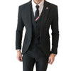 Slim Fit Business Men Suits for Dinner 3 Pieces British Style Wedding Groom Tuxedo Male  Jacket Vest with Pants
