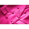 Smooth Satin Fabric Fusicha 3PCS Blazer Suit  Elegant Street Mini Skirt Women Quality Clothing
