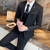 Suit Suit Men's Three-piece  Korean Version Slim Business Casual Small Suit Jacket Groom's Wedding Dress Men Suit