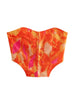 TRAF Women  Front Metal Hooks Printed Bustier Tops And High Waist With Bow Tied Mini Skirt Female Two Piece Sets Mujer