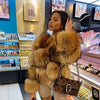 Faux Fur Coat Women's Jacket Winter Warm Thick Fox Raccoon Leather Brown Plus Size Especially Fake Fur Cold