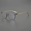 Ultra Light Pure Titanium Glasses Frame Men Vintage Square Prescription Myopia Big Eyeglasses Frame Male Luxury Brand Eyewear
