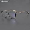 Ultra Light Pure Titanium Glasses Frame Men Vintage Square Prescription Myopia Big Eyeglasses Frame Male Luxury Brand Eyewear