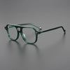 Vintage Acetate Eyeglasses Frame Men    Pilot Prescription Myopia Glasses Frame Women Retro Japan Luxury Brand Big Eyewear