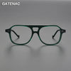 Vintage Acetate Eyeglasses Frame Men    Pilot Prescription Myopia Glasses Frame Women Retro Japan Luxury Brand Big Eyewear