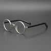 Vintage Acetate Glasses Frame Men Round Myopia Optical Prescription Titanium Eyeglasses Frame Women Korean Luxury Small Eyewear