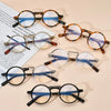 Vintage Acetate Glasses Frame Men Round Prescription Myopia Optical Eyeglasses Women 2022   Retro Luxury Spectacles Eyewear