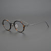 Vintage Acetate Glasses Frame Men Small Round Optical Myopia Prescription Titanium Eyeglasses Frame Women Luxury Brand Eyewear