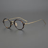 Vintage Acetate Glasses Frame Men Small Round Optical Myopia Prescription Titanium Eyeglasses Frame Women Luxury Brand Eyewear