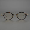 Vintage Acetate Glasses Frame Men Small Round Optical Myopia Prescription Titanium Eyeglasses Frame Women Luxury Brand Eyewear