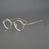 Vintage Acetate Glasses Frame Men Small Round Optical Myopia Prescription Titanium Eyeglasses Frame Women Luxury Brand Eyewear