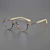 Vintage Japan Titanium Glasses Frame Men Round Ultra Light Prescription Myopia Eyeglasses Frame Women Luxury Brand Eyewear