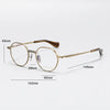 Vintage Pure Titanium Eyeglasses Frame Men    Myopia Prescription Glasses Frame Women Ultra Light Luxury Brand Eyewear