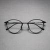 Vintage Pure Titanium Eyeglasses Frame Men Retro Luxury Brand Optical Glasses Frame Women 2021   Prescription Myopia Eyewear