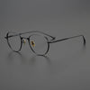 Vintage Pure Titanium Eyeglasses Frame Men Retro Myopia Optical Prescription Glasses Frame Women Luxury Brand Small Spectacles