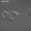 Vintage Pure Titanium Eyeglasses Frame Men Retro Myopia Optical Prescription Glasses Frame Women Luxury Brand Small Spectacles