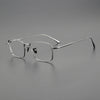 Vintage Pure Titanium Eyeglasses Frame Men Square Ultra Light Prescription Myopia Glasses Frame Male  Luxury Brand Eyewear