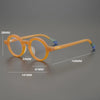 Vintage Round Acetate Glasses Frame Men Retro Prescription Myopia Optical Splicing Eyeglasses Frame Women Luxury Brand Eyewear
