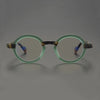 Vintage Round Acetate Glasses Frame Men Retro Prescription Myopia Optical Splicing Eyeglasses Frame Women Luxury Brand Eyewear