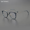 Vintage Titanium Acetate Glasses Frame Men Ultra Light Prescription Myopia Eyeglasses Frame Women Retro Luxury Brand Eyewear