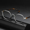 Vintage Titanium Eyeglasses Frame Men Luxury Acetate Retro Square Prescription Optical Glasses Frame Women Myopia Brand Eyewear