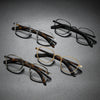 Vintage Titanium Eyeglasses Frame Men Luxury Acetate Retro Square Prescription Optical Glasses Frame Women Myopia Brand Eyewear