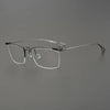 Vintage Titanium Glasses Frame Men Square Half Frame Prescription Myopia Optical Eyeglasses Frame Women Luxury Brand Eyewear